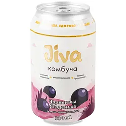 Напій Jiva Комбуча Чорненька ягоденька з соком аронії 0.33 л