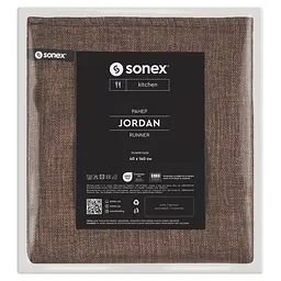Скатертина-ранер Sonex Jordan 40х140 см коричнева (SO102562)  