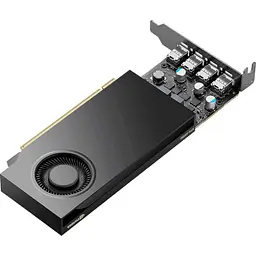 Відеокарта PNY NVIDIA QUADRO RTX A1000 8GB LowProfile OEM (VCNRTXA1000-SB) (GDDR6, 128 bit, PCI-E v4.0) - мініатюра 2