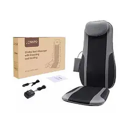 Масажна накидка на крісло NAIPO Neck & Back Massager з підігрівом, вібрацією та функцією масажу Шиатцу; модель - MGBK-2606H - мініатюра 6