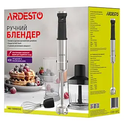 Блендер Ardesto занурювальний 1000 Вт чорно-сріблястий (HBG-1000WHCHC) - мініатюра 12