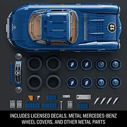 Преміум машинка-конструктор Hot Wheels Mattel Brick Shop Mercedez-Benz 300 SL (HWW25) - мініатюра 3