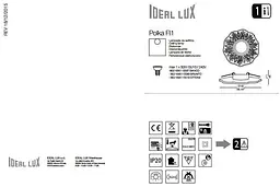 Точковий світильник Ideal Lux POLKA FI1 BIANCO (115597) - мініатюра 2