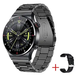 Смарт-годинник Lige QW33 Bluetooth 2 ремінці Black (12356880) - мініатюра 2
