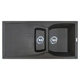 Кухонна мийка Adamant NEW LINE PLUS графіт 975x495x235 мм, з крилом 97,5 см