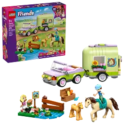 Конструктор LEGO Friends Причіп для коня й лошати 279 (42695) - мініатюра 2