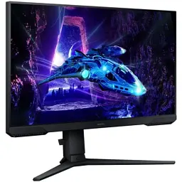 Монітор 24" Samsung Odyssey G3, Black, VA, 1920x1080 (16:9), 1 мс, 180 Гц, 250 кд/м², 3000:1, 178°/178°, HDMI/DP, VESA 100x100, AMD FreeSync (LS24DG300EIXUA) - мініатюра 2