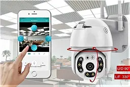 Камера відеоспостереження XPRO PTZ N4 WIFI 4MP кут огляду 355° (41814-PTZ N4 WIFI 4MP_1109) - мініатюра 5