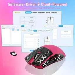 Мишка ATTACK SHARK X11SE Rosa | PAW3311 | 65 годин на одному заряді - мініатюра 5