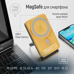 Універсальна мобільна батарея 10000 mAh, Amber, 22.5 Вт ColorWay teh0027623 - мініатюра 8