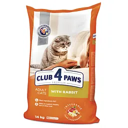 Сухий корм для котів Club 4 Paws Premium з кроликом 14 кг (B4630301) - мініатюра 2