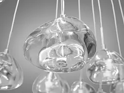 Люстра стельова LED Diasha 3004/12HR 12 ламп, 20W, G4, хром, сучасний стиль для коридору, кухні, офісу - мініатюра 4