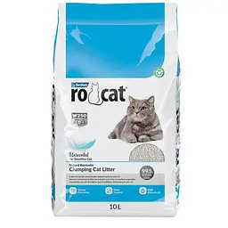 Бентонітовий наповнювач RoCat Unscented для котячого туалету без аромату 10 л 8.5 кг
