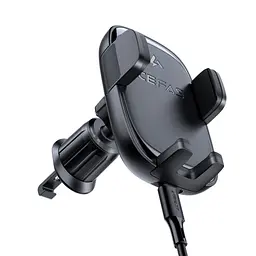 Автотримач з БЗП Acefast D48 Air Vent 15W Black - мініатюра 3