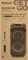 Портативна акустика Boomer 200 200Вт Black Defender teh0027079 - мініатюра 9