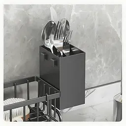 Органайзер для кухонної мийки та ванної 34, 9x10, 5x9, 2 см, чорний (1521695794) - мініатюра 6