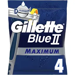 Одноразові станки для гоління Gillette Blue2 Max 4 шт. - мініатюра 2