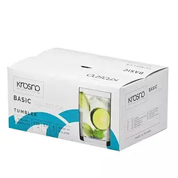 Набір низьких склянок Krosno Basic скло 150 мл 6 шт. (788258) - мініатюра 3