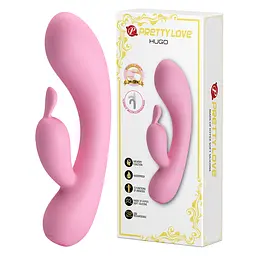 Вібратор-кролик Pretty Love Hugo 16.5 см рожевий - мініатюра 8