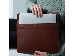 Чохол для ноутбука InCarne Klouz MacBook Pro 16 2019-2025 (класична шкіра) коричневий (klouz-brown-pro-16) - мініатюра 4