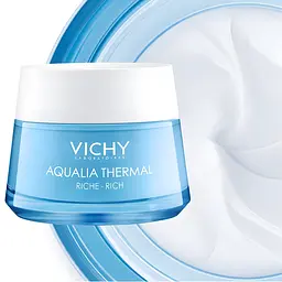 Насичений крем для глибокого зволоження Vichy Aqualia Thermal для сухої шкіри 50 мл - мініатюра 2