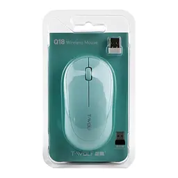 Бездротова оптична мишка T-Wolf Q18 2.4G Mini USB 2.4G 1000 DPI Blue - мініатюра 3