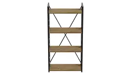 Етажерка 4/60 Ferrum-decor Серії Коннект 120x60x28 чорний ДСП Дуб Артізан 16мм (FRD-104238) - мініатюра 4