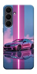 TPU чехол Demsky Pink neon car для Samsung Galaxy S25 FE