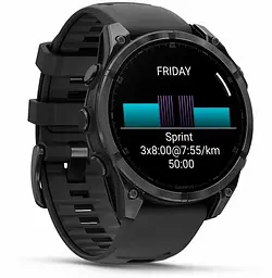 Смарт-годинник Garmin Fenix ​​8 47mm AMOLED Slate Gray with Black Silicone Band (010-02904-00) - мініатюра 8