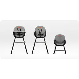 Стільчик для годування MoMi Reki 2 в 1 Black (KRKA00033) - мініатюра 2