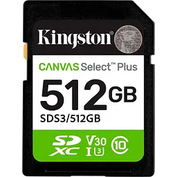Карта пам'яті 512GB SDXC Canvas Select Plus Gen3 1 50MB/s C10 UHS-I U3 V30 SDS3/512GB