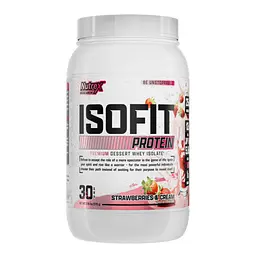 Ізолят Сироваткового Протеїну з ЕАА та ВСАА Isofit - 1000 г Полуниця