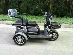 Електроскутер Триколісний Crosser TR1 (1500W, 72V, 24Ah) Сірий - мініатюра 2