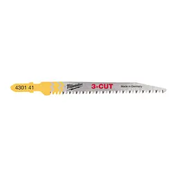 Полотна для лобзиків T234X 3CUT MILWAUKEE, 91х2,5 мм , (5шт), (деревина, чистий різ) - мініатюра 2