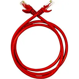 Патч-корд 2м UTP cat.5e, CU, 24AWG, red GEAR (GPC-UTPCURJ45-2R) - мініатюра 2