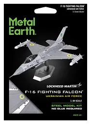 Металевий 3D конструктор "Винищувач F-16 Fighting Falcon на озброєнні Повітряних Сил України" (ME1046U) - мініатюра 9