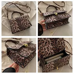 Стильне кроссбоді еко-шкіра лео Lilly P1-369-9075LB коричневе - мініатюра 4