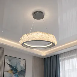 Світлодіодна підвісна люстра Diasha 583-400WH, 52 W, пульт, 40 см, 10-18m2 - мініатюра 3