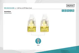 Патч-корд Assmann CAT 6A U-UTP, Cu, LSZH AWG 26/7, 3 м DK-1613-A-030 Gray - мініатюра 2