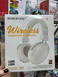 Бездротові Bluetooth навушники Borofone BO33 250 mAh, Milky White