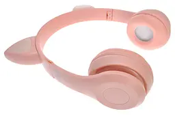 Бездротові дитячі навушники Bluetooth з вушками, LED-підсвітка, яскравий дизайн - мініатюра 7