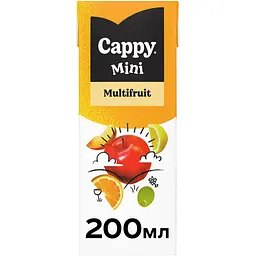 Нектар Cappy Mini Мультифрукт пастеризований безалкогольний 0.2 л - мініатюра 2
