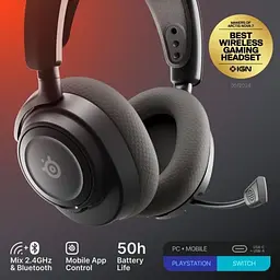 Ігрова гарнітура SteelSeries Arctis Nova 7 Gen 2 Wireless Black /PC/PS/SW/MAC/MOB (61730) - мініатюра 5