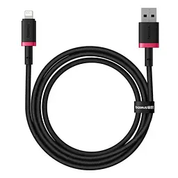 USB кабель Baseus Dura Series USB to Lightning 2.4A 2m чорний-червоний P10377801U01-03