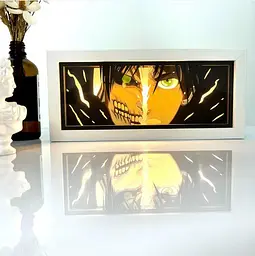 Світильник нічник 3D Атака титанів Ерен Егер Attack on Titan Eren Yeager 20 см NL3D AT EY