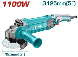 Кутова шліфувальна машина TG11012556 1100Вт TOTAL teh0026706