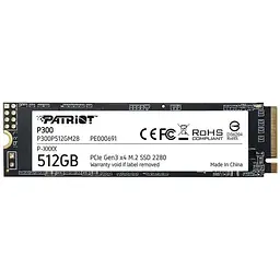Накопичувач SSD M.2 2280 512GB Patriot (P300P512GM28)
