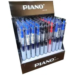 Ручка масляна PIANO чорний автомат, 0,7мм РGT-023