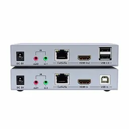 Подовжувач 4K HDMI і USB 2.0 KVM 100m Dtech DT-7051 (74-00124) - мініатюра 3