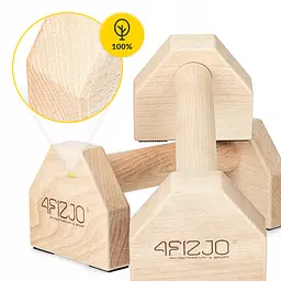 Упори для віджимань (паралетси) 4FIZJO 25 см дерев'яні (P-5905973407021) - мініатюра 9